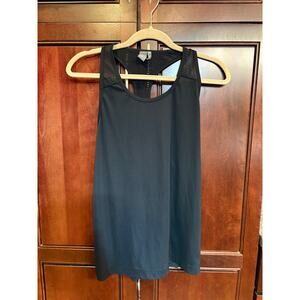 Sweaty Betty Athlete Racerback Tank Black Mesh Size M